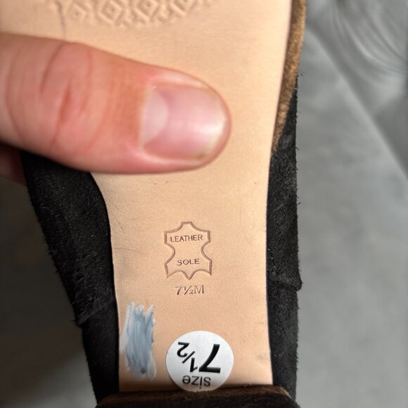 Tory Burch Black Suede Leather Platform Tall Boots – Women’s Size 7.5 - Picture 13 of 15